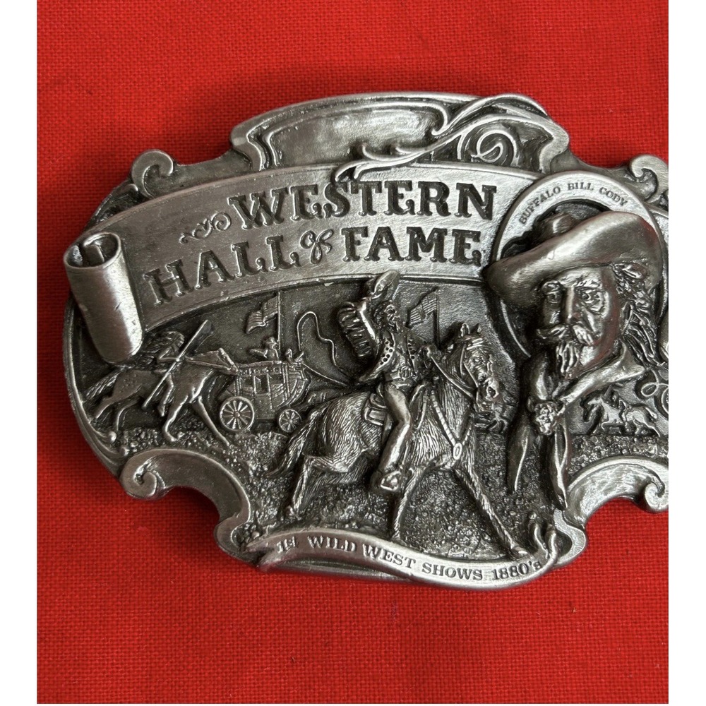 Buffalo Bill Siskiyou Belt Buckle Vintage 1986 Western Hall of Fame LE #687/1000